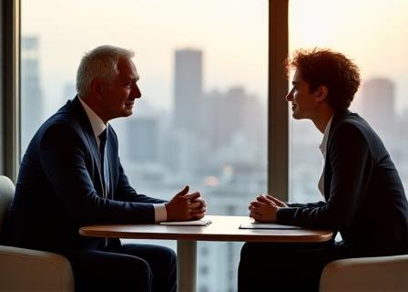 Executive mentor coaching a professional
